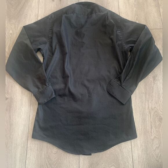 Arrow fitted mens sateen wrinkle free button down shirt - Picture 3 of 4